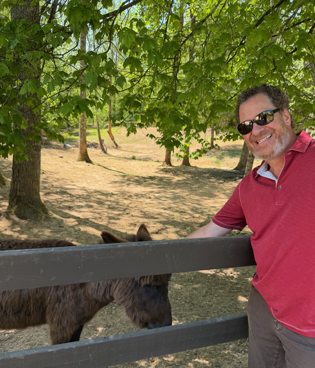 Dr. Cohen during a therapeutic program visit