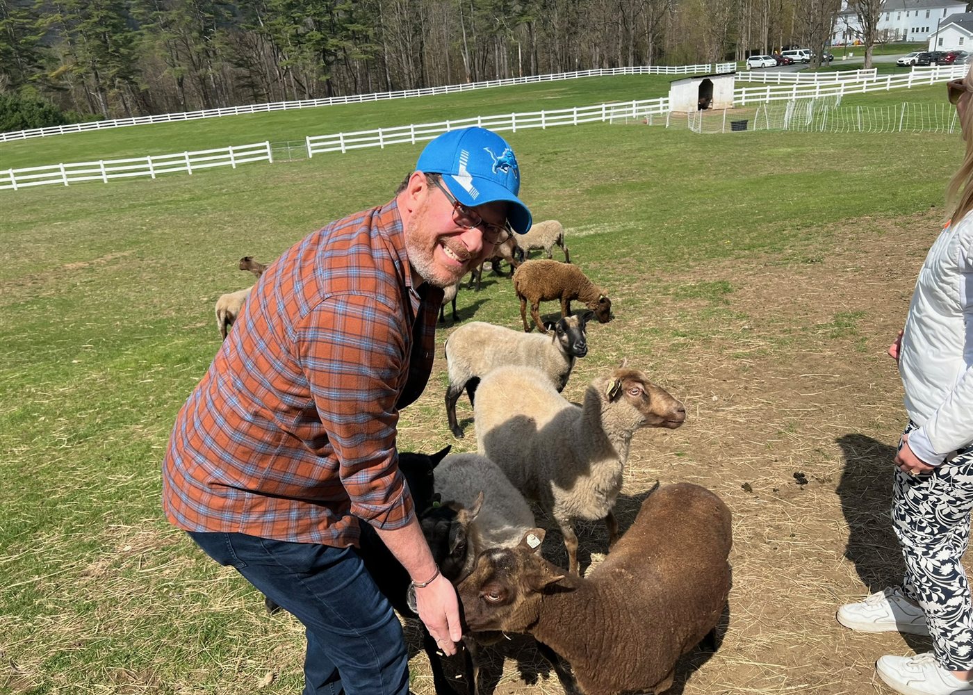 Visiting an animal-assisted therapy program